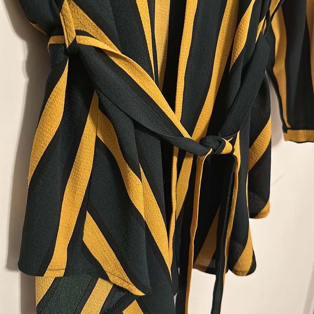 Stripe Wrap Top - Picture 2 of 2